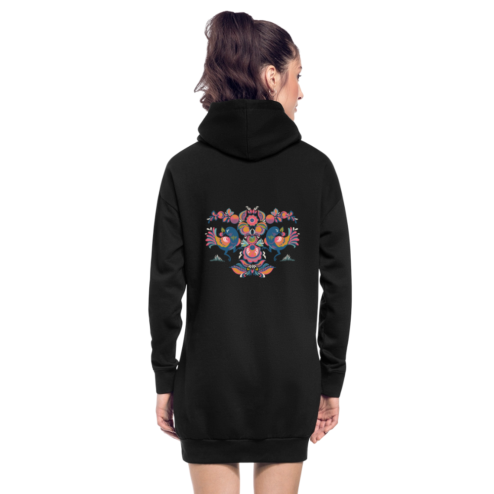 Hoodiejurk - zwart