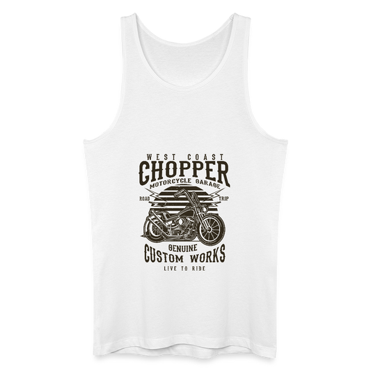 Mannen bio tanktop - wit
