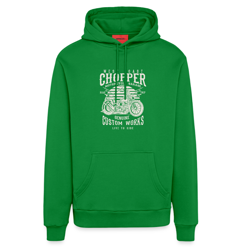 Organic relaxed hoodie made in EU - City Green