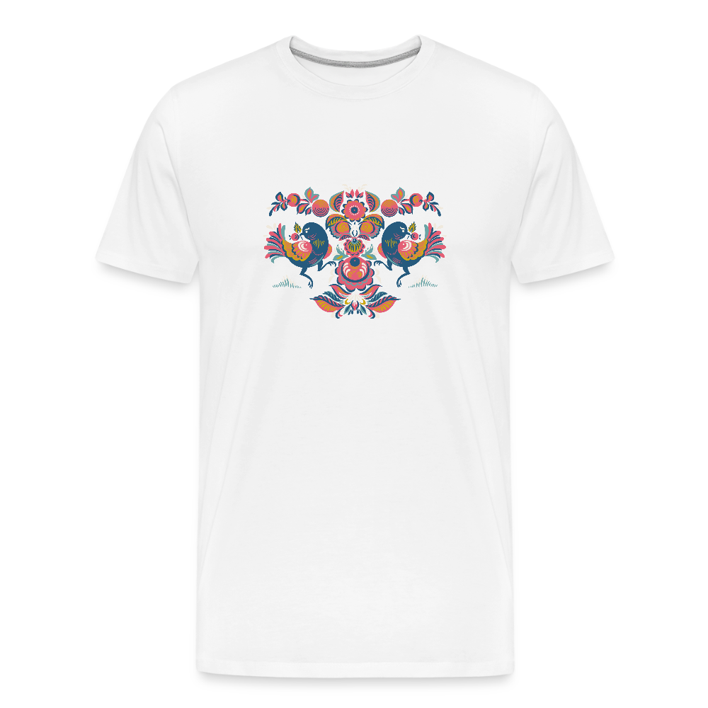 Mannen premium biologisch T-shirt - wit