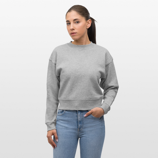 Stanley/Stella Cropped vrouwen bio sweatshirt CROPSTER - grijs gemêleerd