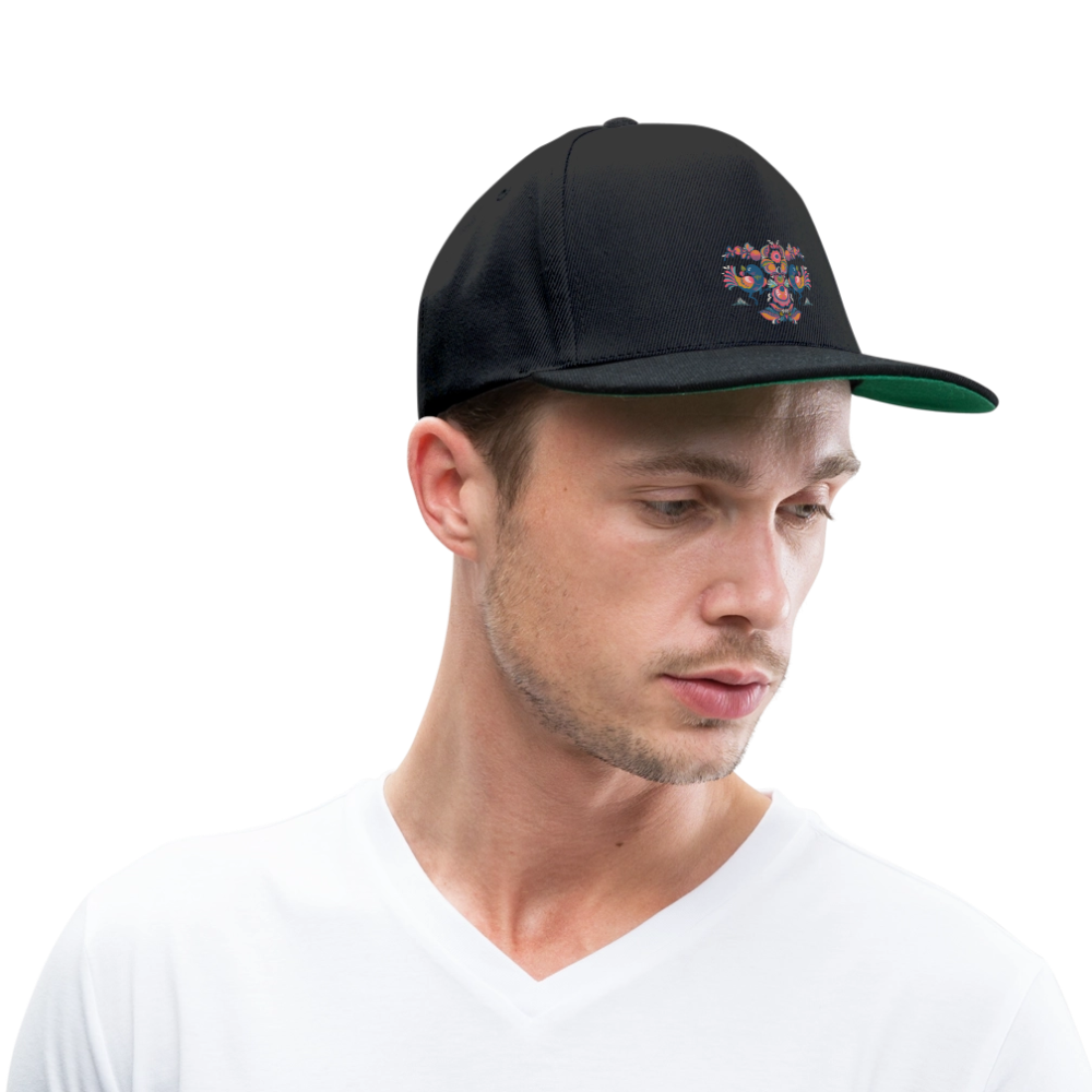 Snapback cap - zwart/zwart