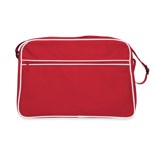Retro-tas - rood/wit