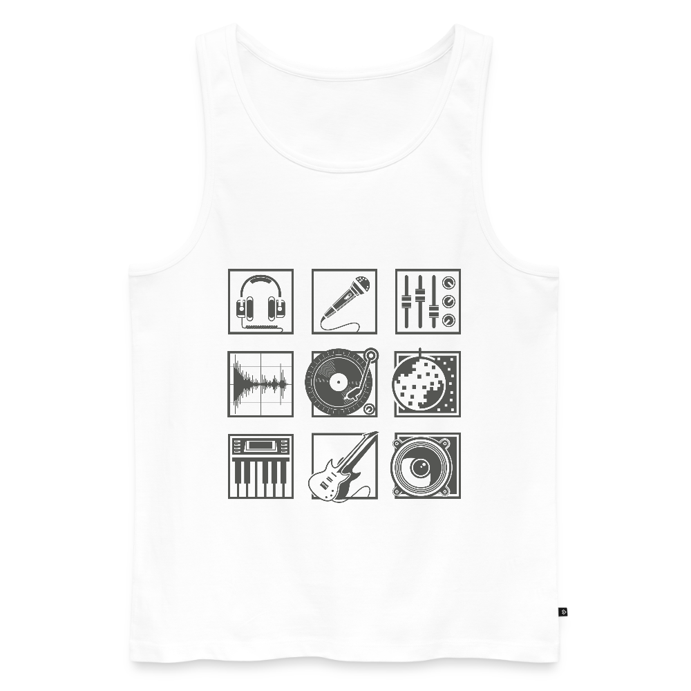 Mannen Premium tank top - wit