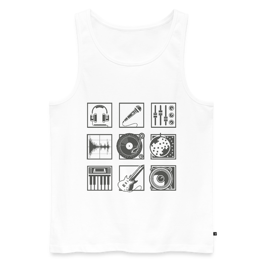 Mannen Premium tank top - wit
