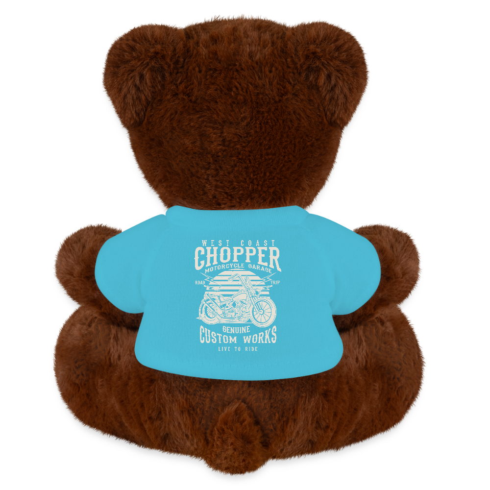 MiniFeet® RecycelBär® bruin - atolblauw