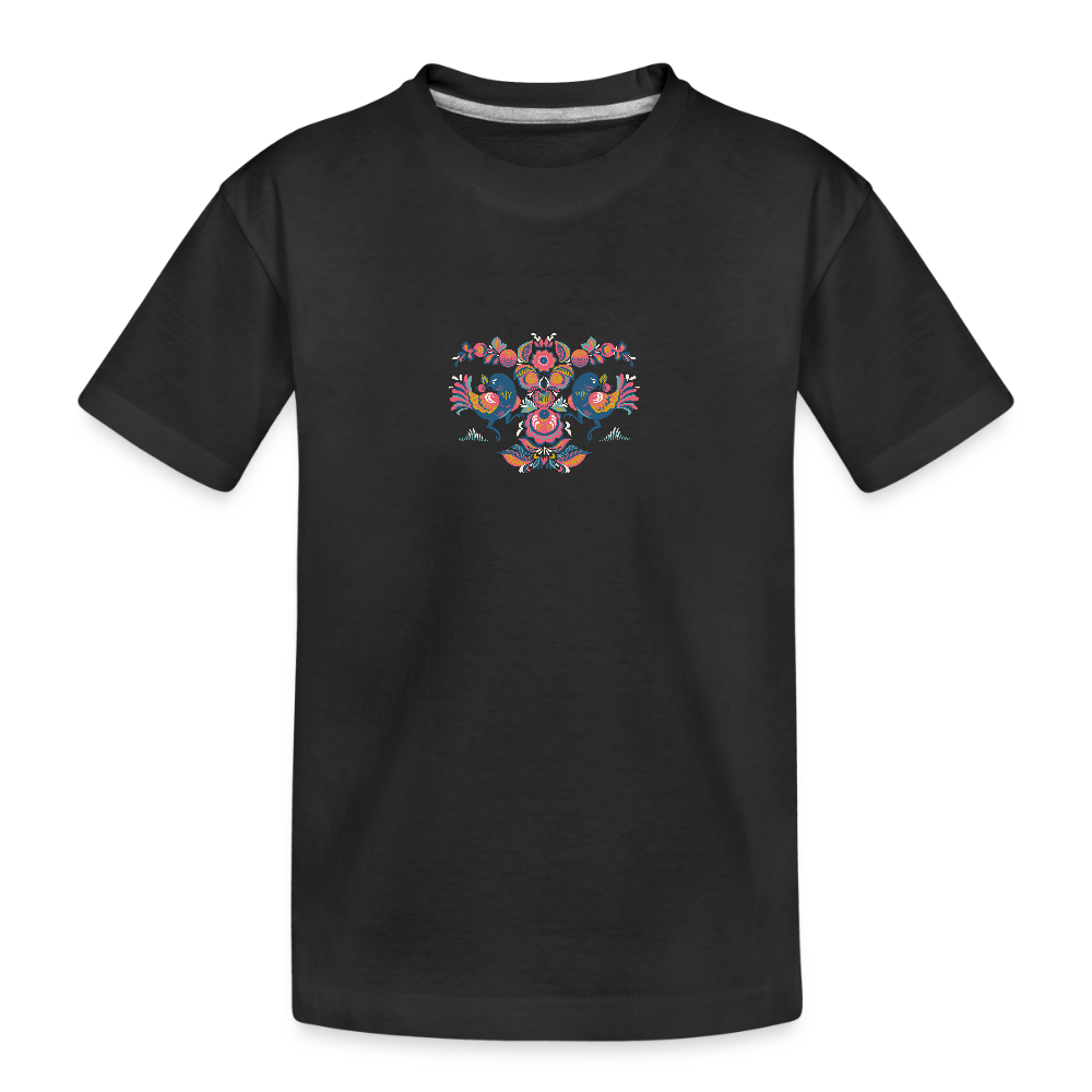 Teenager premium biologisch T-shirt - zwart