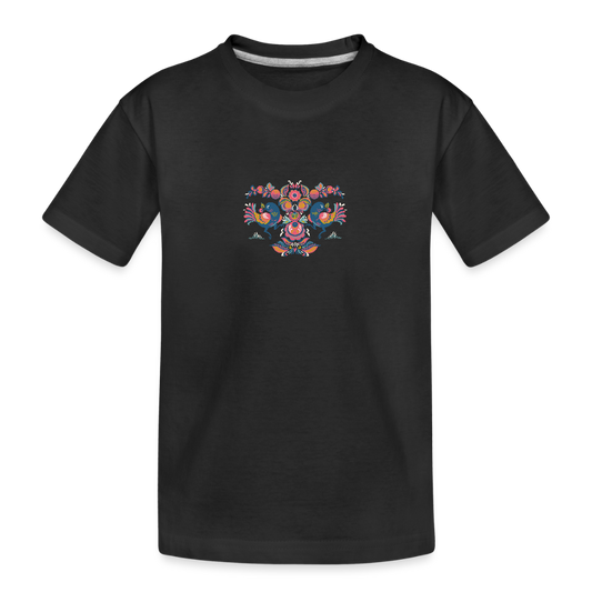 Teenager premium biologisch T-shirt - zwart