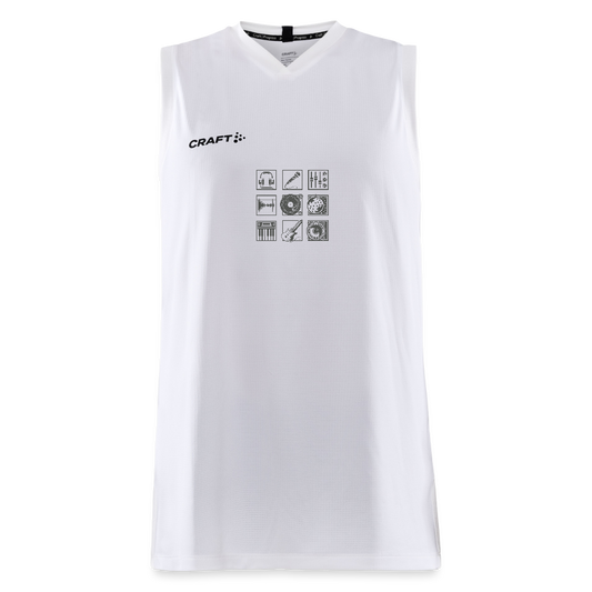 CRAFT Progress mannen basketbalshirt - wit