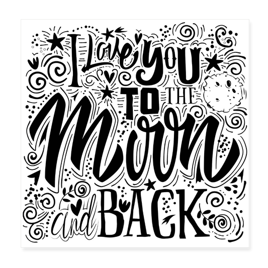 Poster 20x20 cm - wit