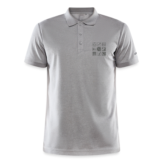 CRAFT Core Unify polo - grijs gemêleerd