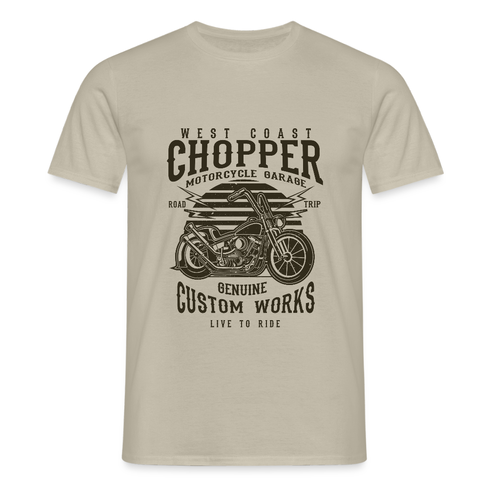 Mannen T-shirt - zandbeige