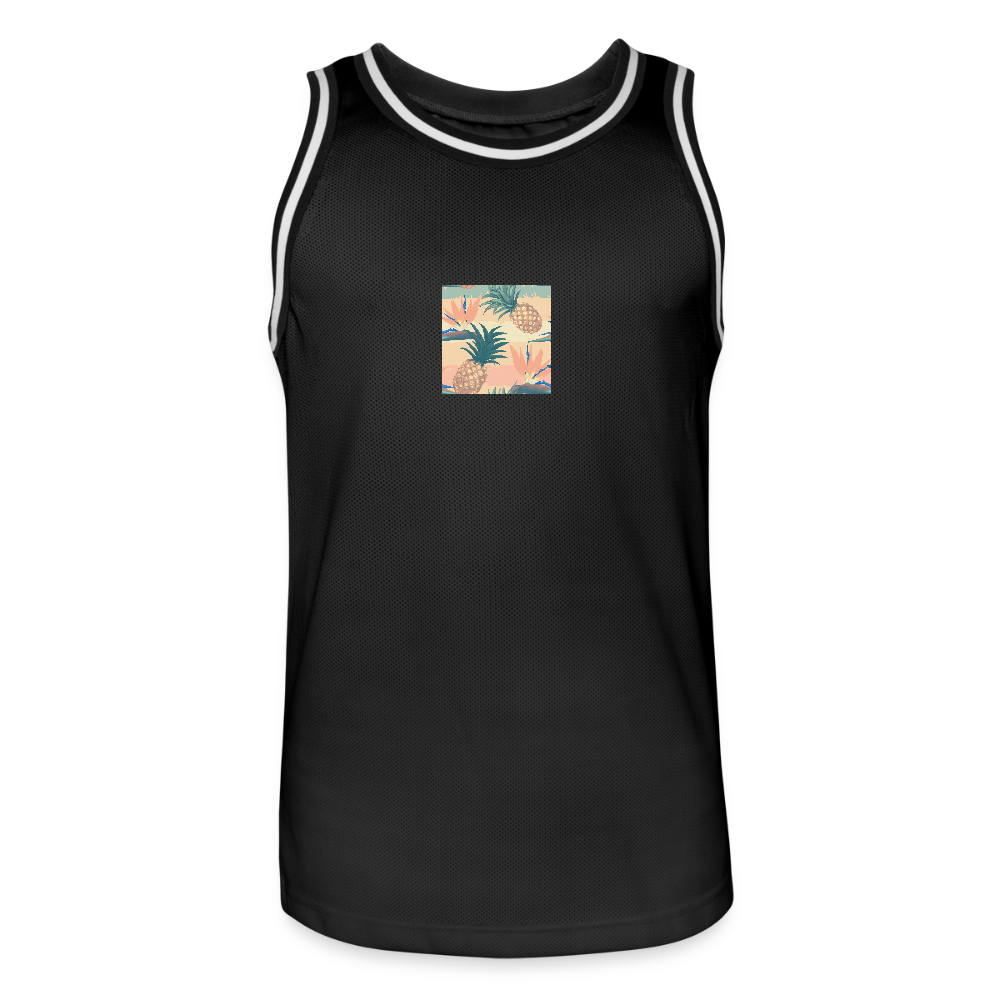 Mannen basketbal shirt - zwart/wit