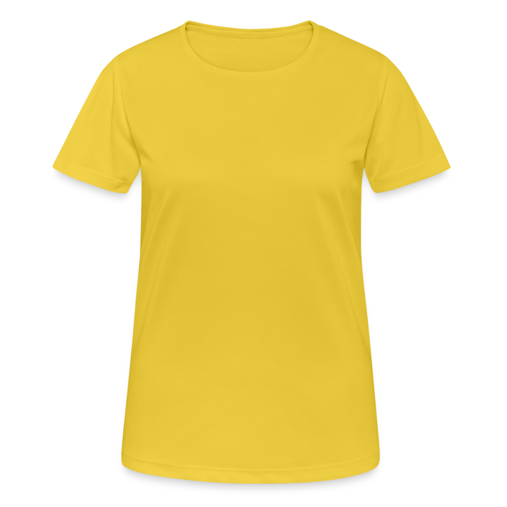 Vrouwen T-shirt ademend actief - zonnegeel