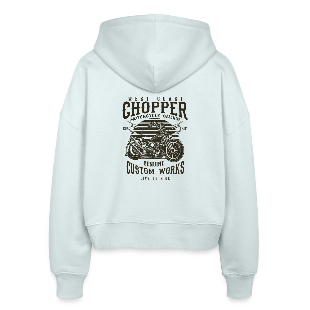 Stanley/Stella Vrouwen bio-ziphoodie Ida - ijsblauw