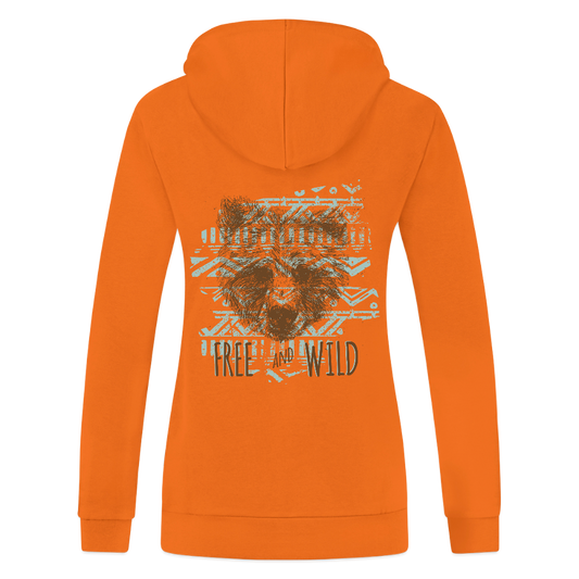 JAKO Vrouwen ziphoodie Organic - neonoranje