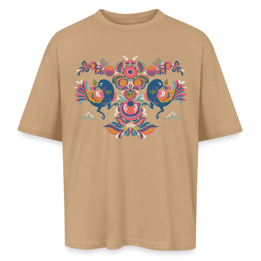Oversized uniseks T-shirt - beige