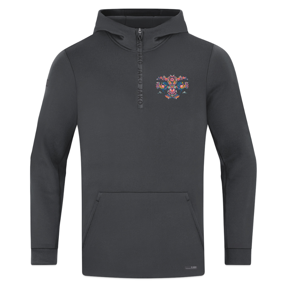 JAKO Ziphoodie Pro Casual - grafietgrijs