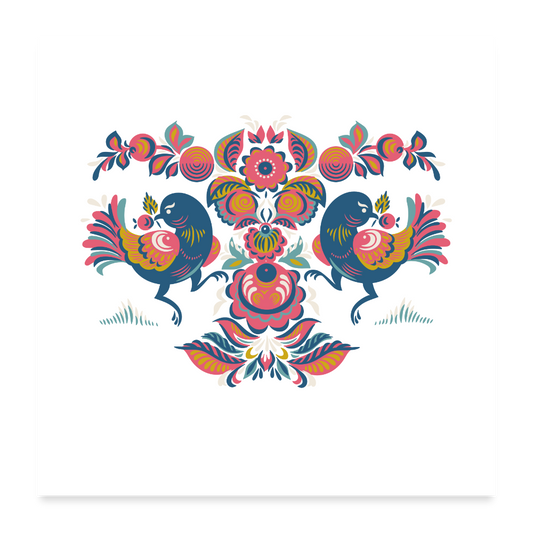 Poster 60x60 cm - wit
