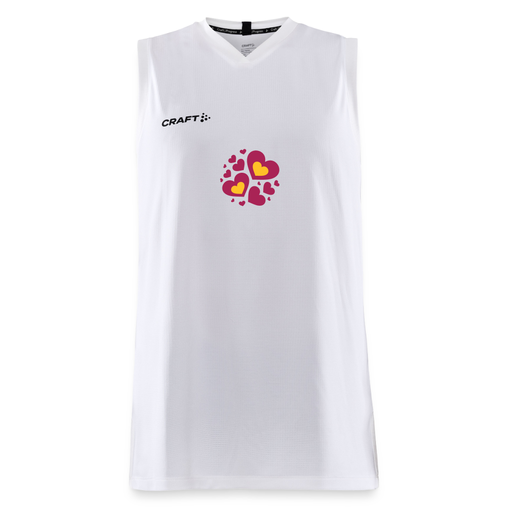 CRAFT Progress kinder-basketbalshirt - wit