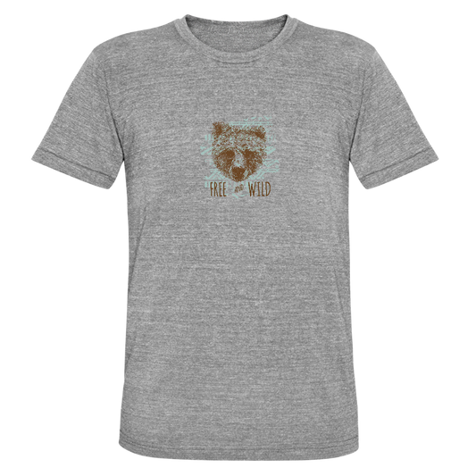 Unisex tri-blend T-shirt van Bella + Canvas - grijs gemêleerd