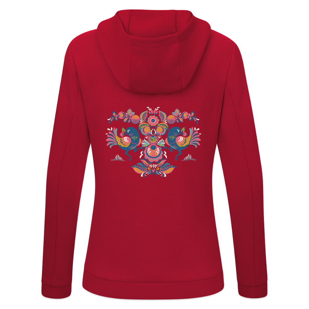 JAKO Vrouwen ziphoodie Pro Casual - donkerrood