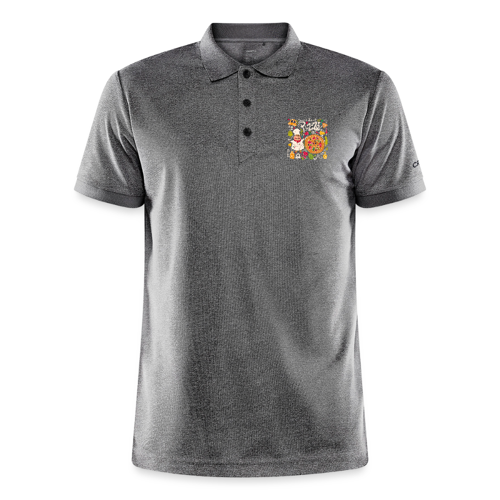 CRAFT Core Unify polo - donkergrijs gemêleerd