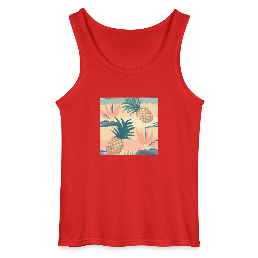 Gildan mannen tanktop - rood
