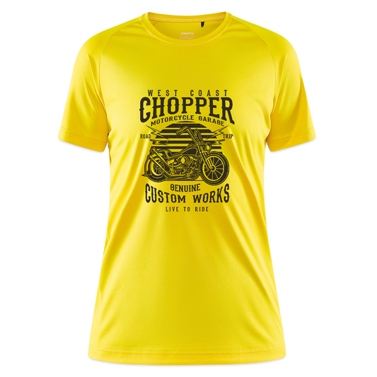 CRAFT Core Unify vrouwen training-T-shirt - geel