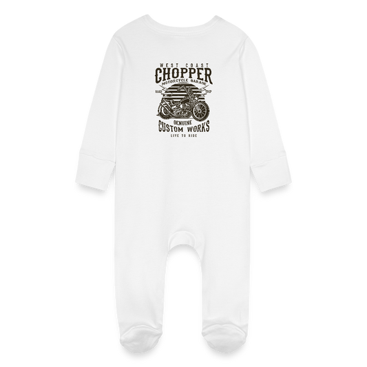 Baby bio pyjama met krabwantjes - wit