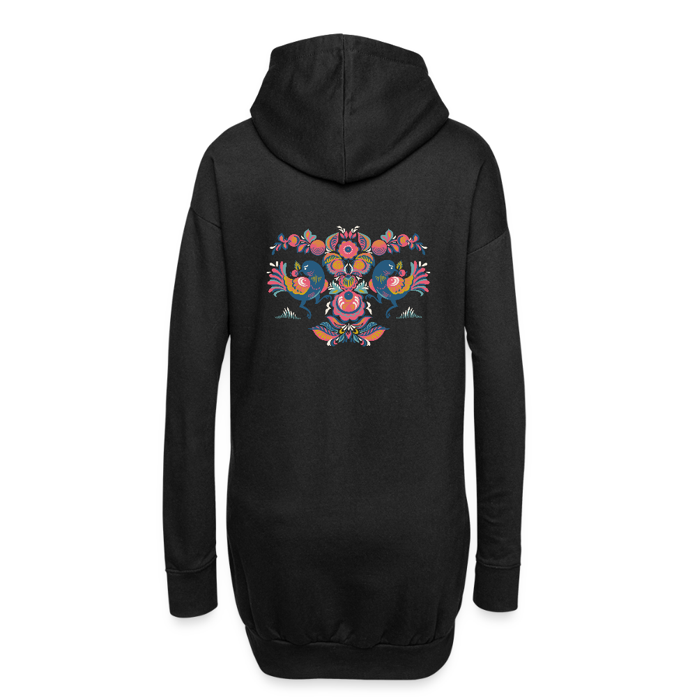 Hoodiejurk - zwart