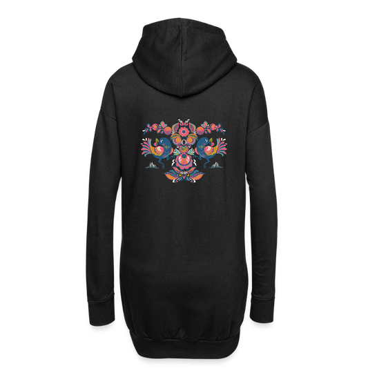 Hoodiejurk - zwart
