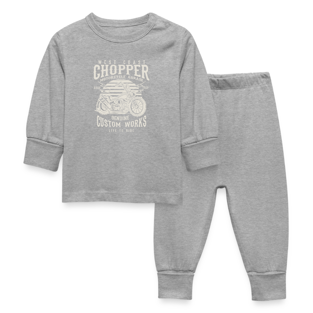 Baby-/kinderpyjama - grijs gemêleerd