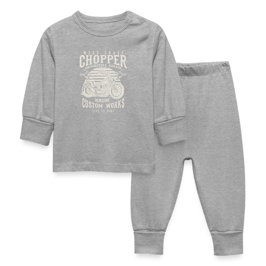 Baby-/kinderpyjama - grijs gemêleerd