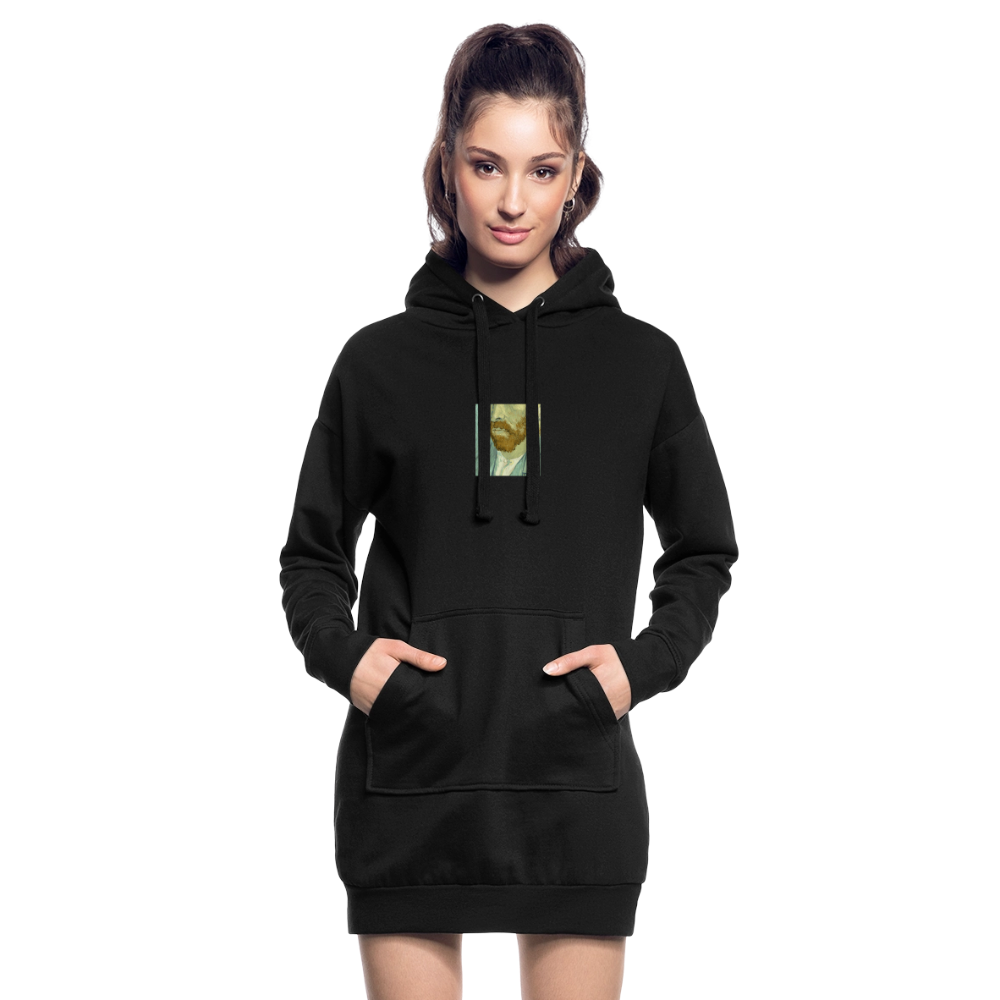 Hoodiejurk - zwart