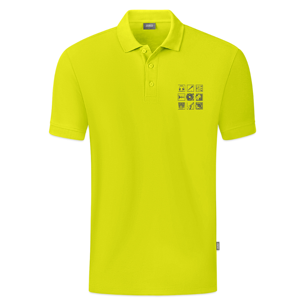 JAKO Mannen Polo Organic - limegroen