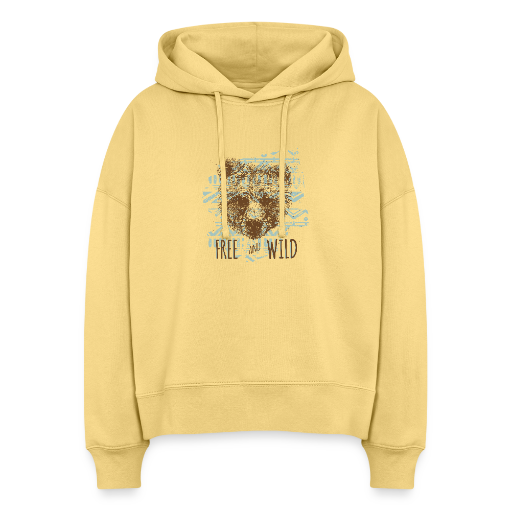 Stanley/Stella Vrouwen boxy bio hoodie Nora - gewassen geel