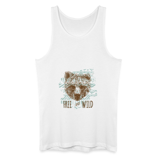 Mannen bio tanktop - wit