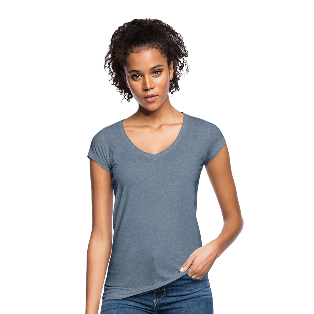 Vrouwen Vintage T-shirt - vintage denim