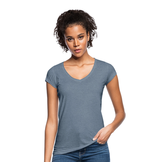 Vrouwen Vintage T-shirt - vintage denim