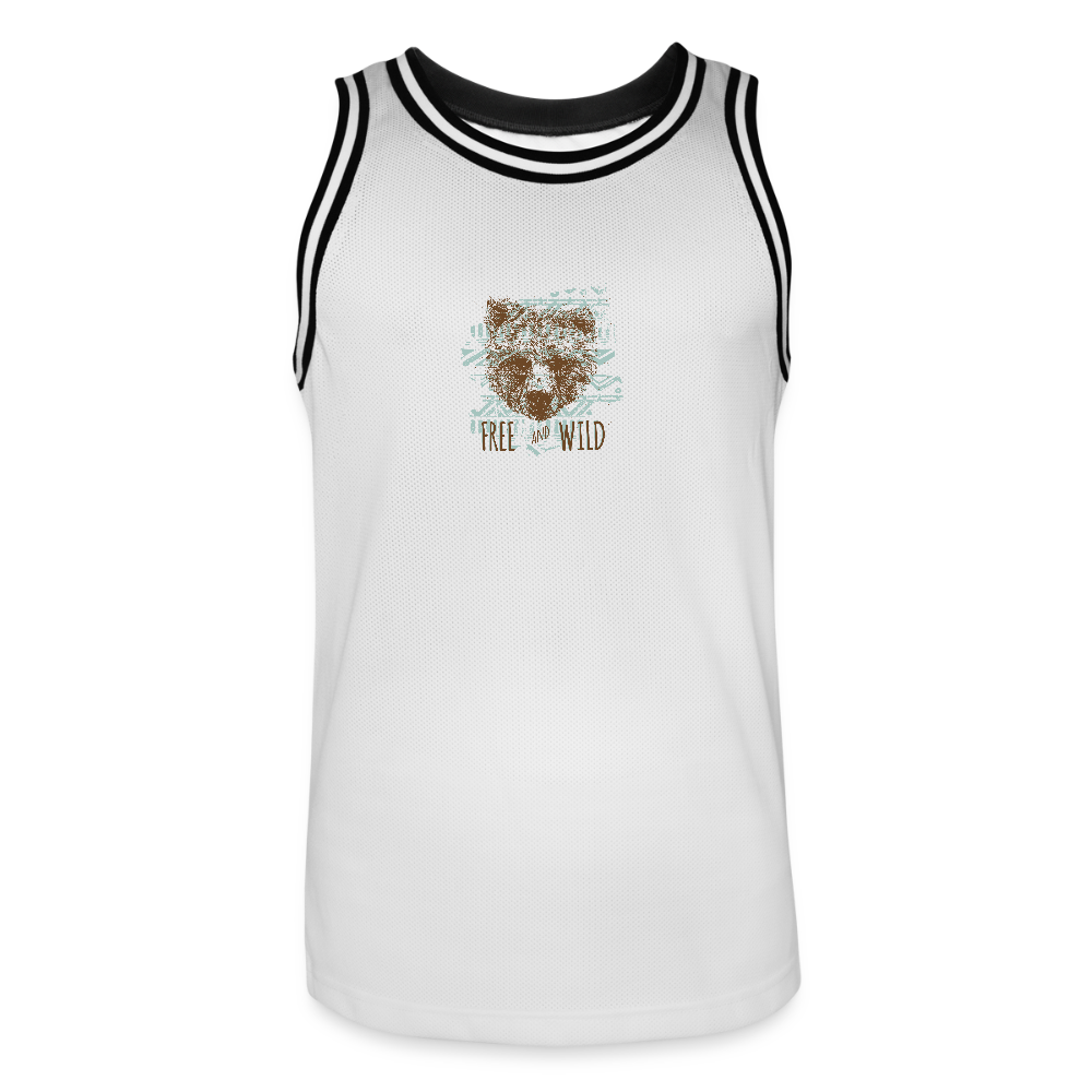 Mannen basketbal shirt - wit/zwart