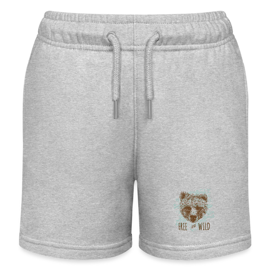 Stanley/Stella Kinder-bio-joggingshorts MINI BOLTER - grijs gemêleerd