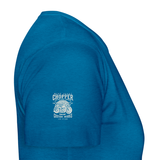 Vrouwen T-shirt - antieke blauwe saffier gemêleerd