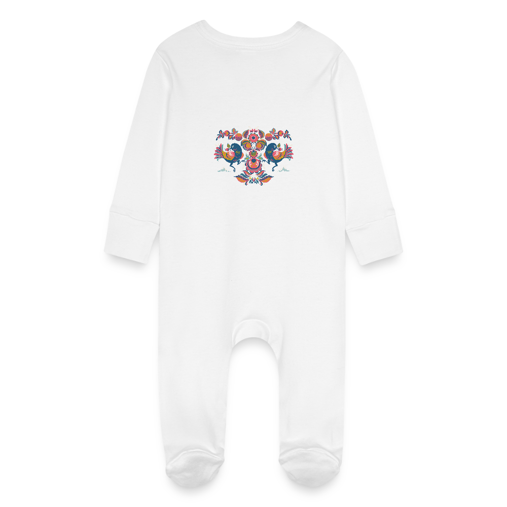 Baby bio pyjama met krabwantjes - wit
