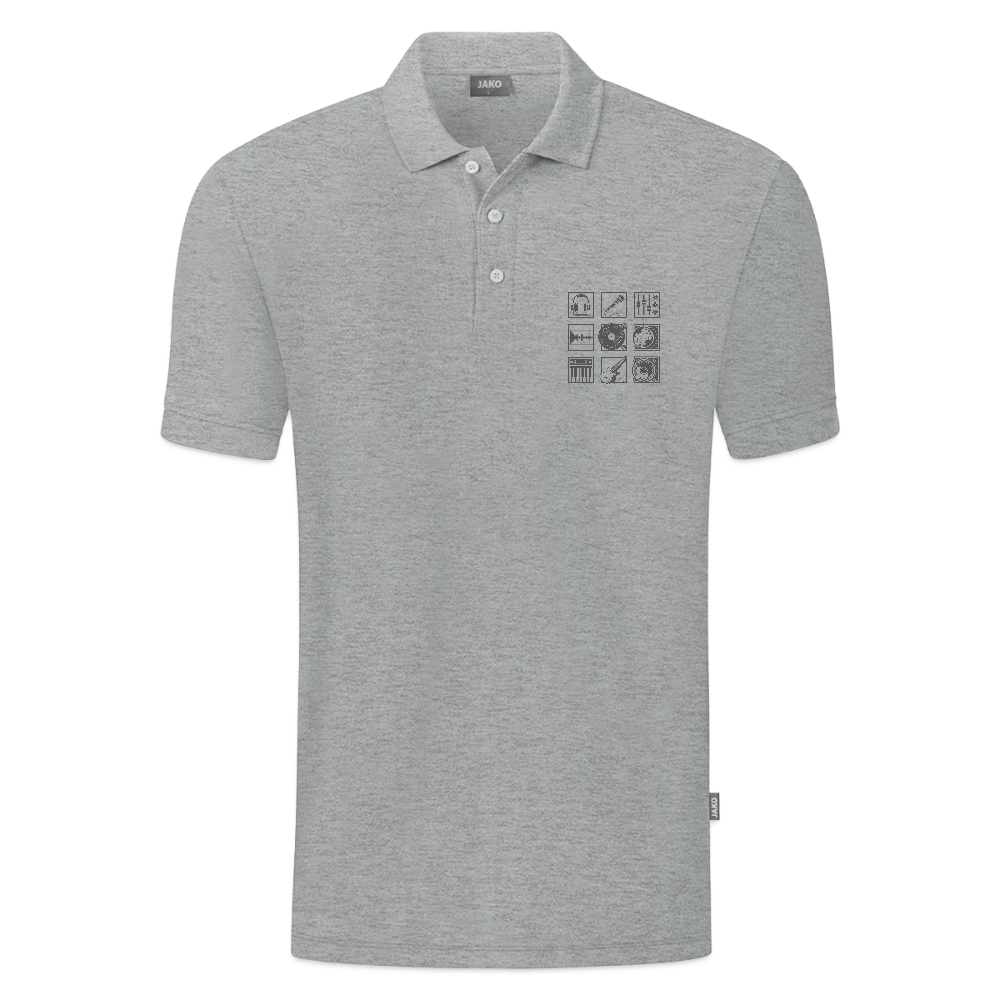 JAKO Teenager polo Organic - grijs gemêleerd