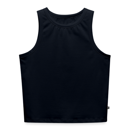Vrouwen cropped tanktop - navy