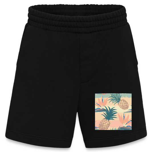 Heavyweight organic shorts made in EU - SOLID BLACK