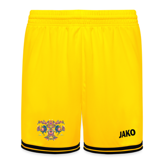 JAKO Kinderbasketbalshort Center 2.0 - geel/zwart