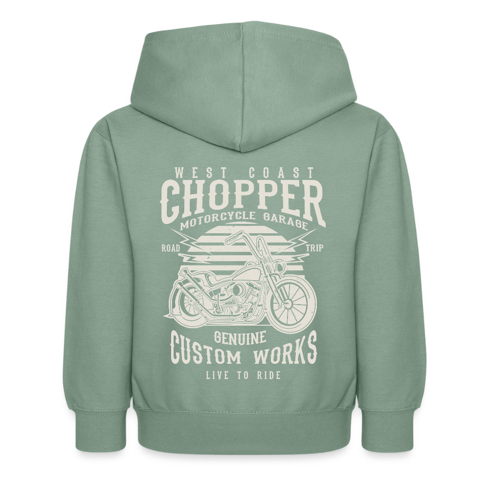 Kinderhoodie - grijsgroen