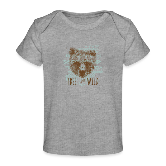 Baby bio-T-shirt - grijs gemêleerd